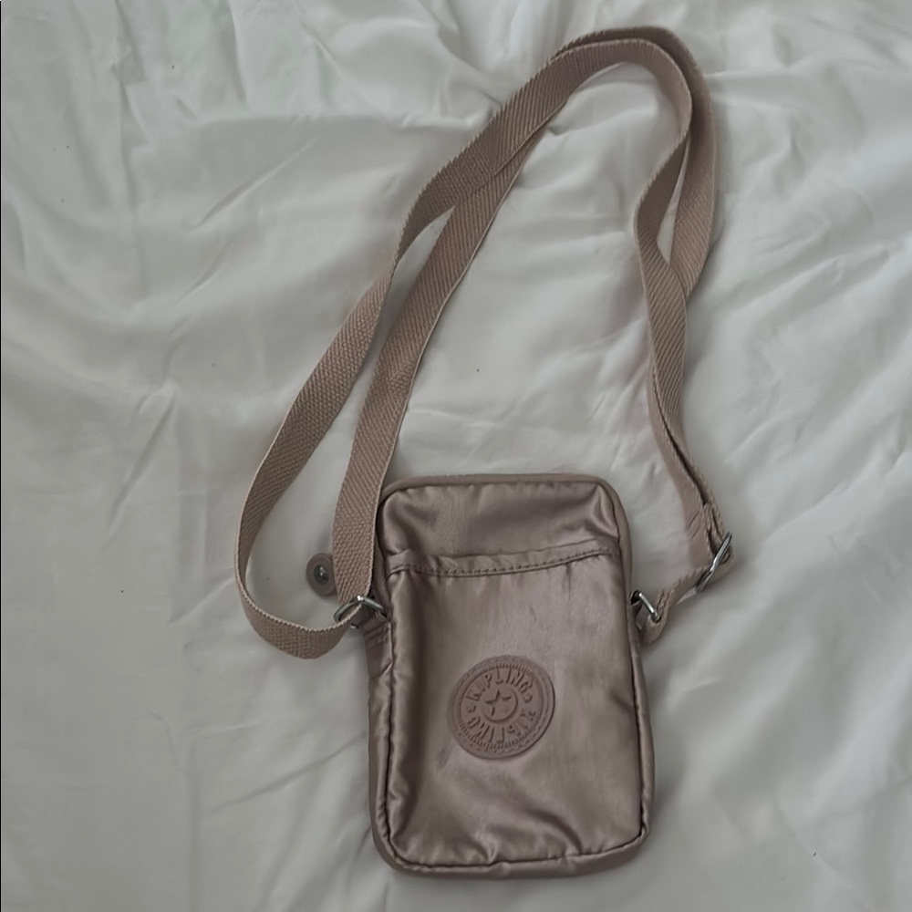 Metallic Tally Kipling Phone Crossbody Bag